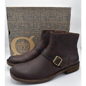 Born Mens Size 13 Hayes Full Grain Dark Brown Mahogany Leather Boots Shoes